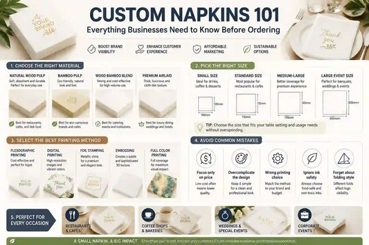 Custom Napkins: Everything Businesses Need to Know Before Ordering