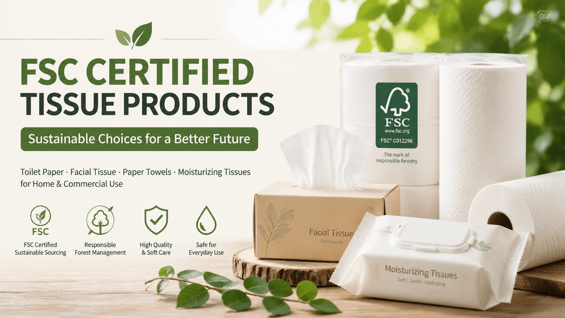 FSC Certified Tissue Products Supplier | Toilet Paper, Facial Tissue & Hand Towels