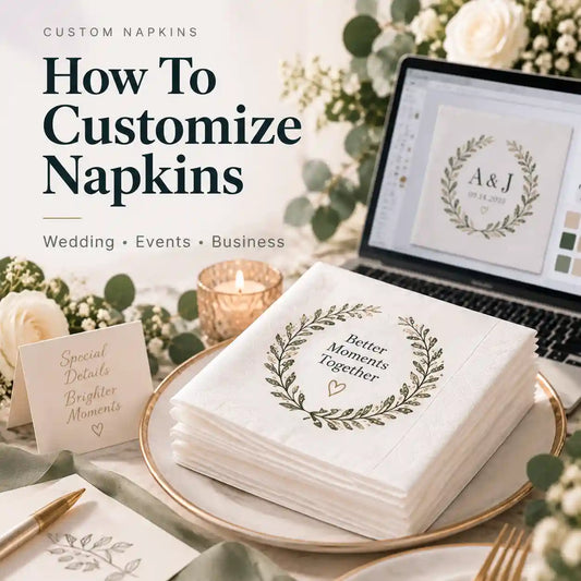 How To Customize Napkins For Weddings, Parties And Business Events