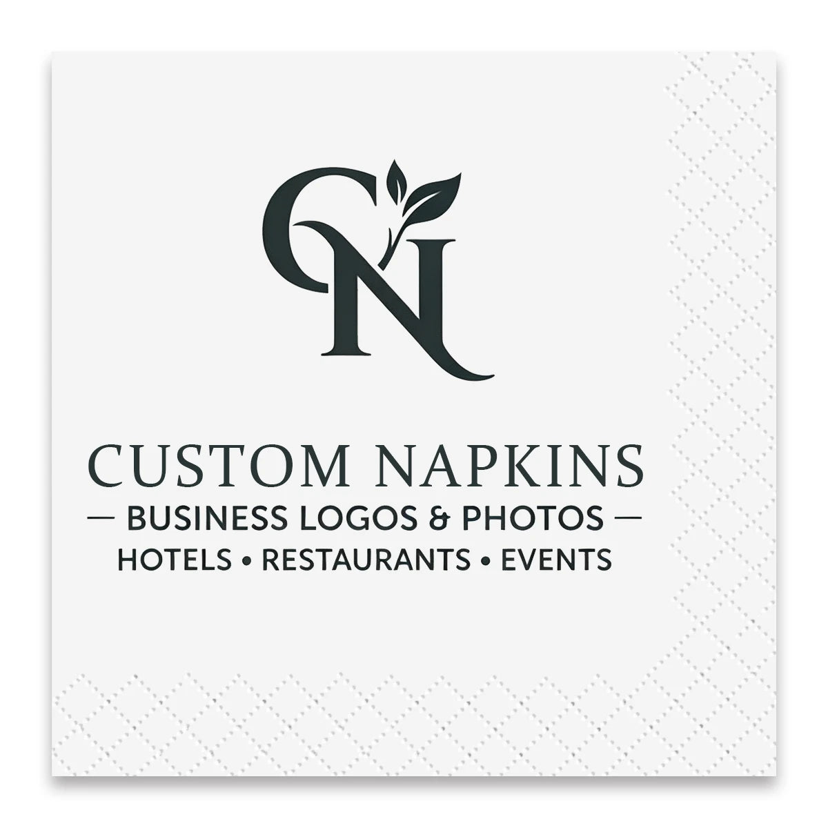 SKYTISUE custom logo napkins with personalized business logos and photos for hotels, restaurants, and events