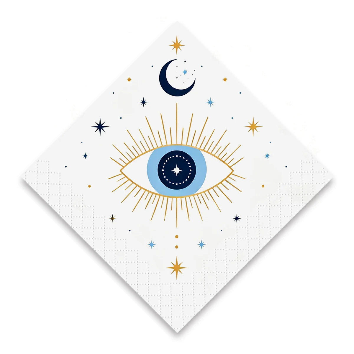 SKYTISUE celestial eye personalized napkins with moon and star design for elegant parties and celebrations