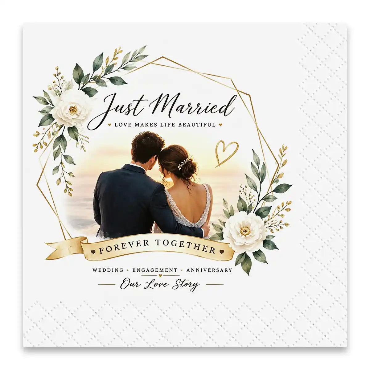 Personalized wedding napkins