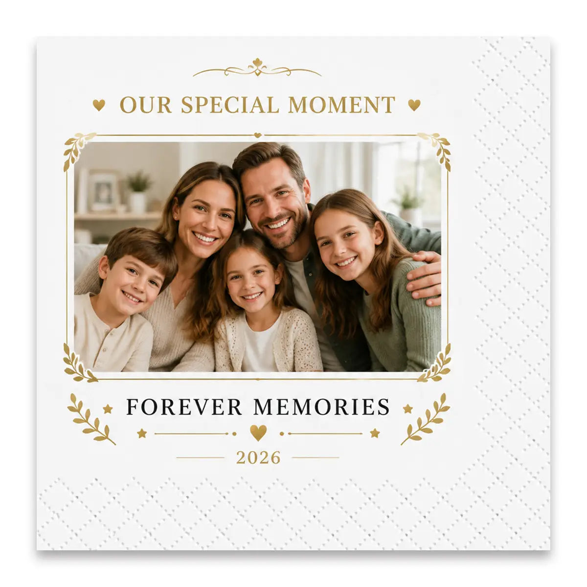 SKYTISUE personalized photo napkins featuring custom family memory design for special occasions
