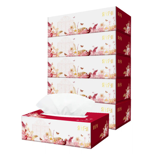 SKYTISUE Moisturizing Facial Tissue Box – Soft Lotion Tissue 300 Sheets