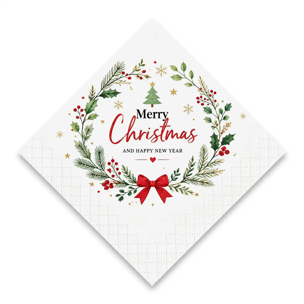SKYTISUE Personalized Christmas Napkins – Custom Photo, Text & Design Printed Holiday Napkins for Christmas Party Decoration
