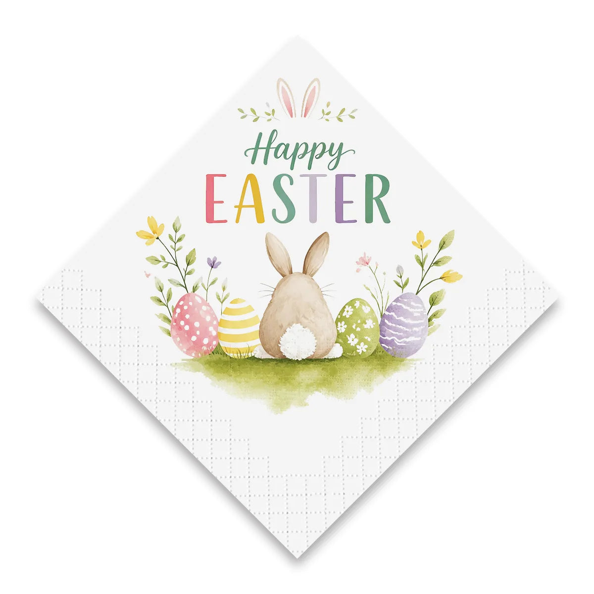 SKYTISUE Personalized Easter Napkins – Custom Photo, Text & Design Printed Napkins for Easter Party Decoration