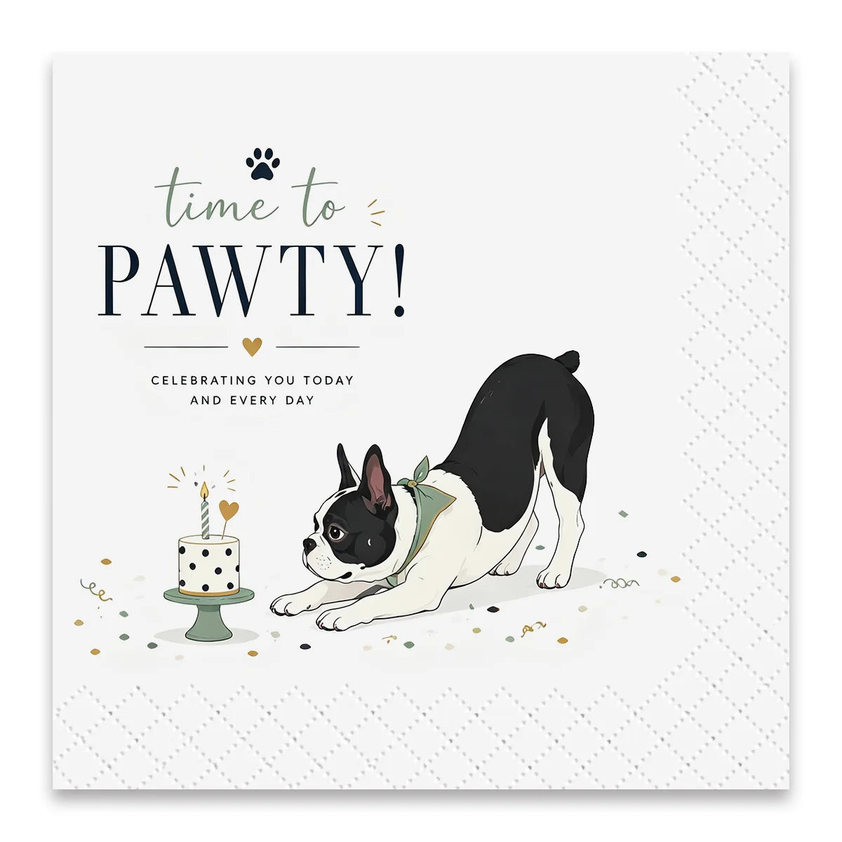 SKYTISUE personalized pet birthday napkins with custom dog party design