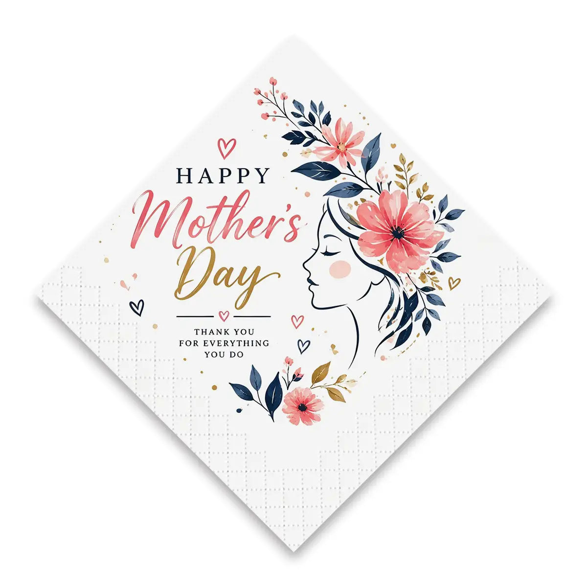 SKYTISUE Personalized Mother's Day Napkins – Custom Photo, Text & Design Printed Napkins for Mother's Day Celebration