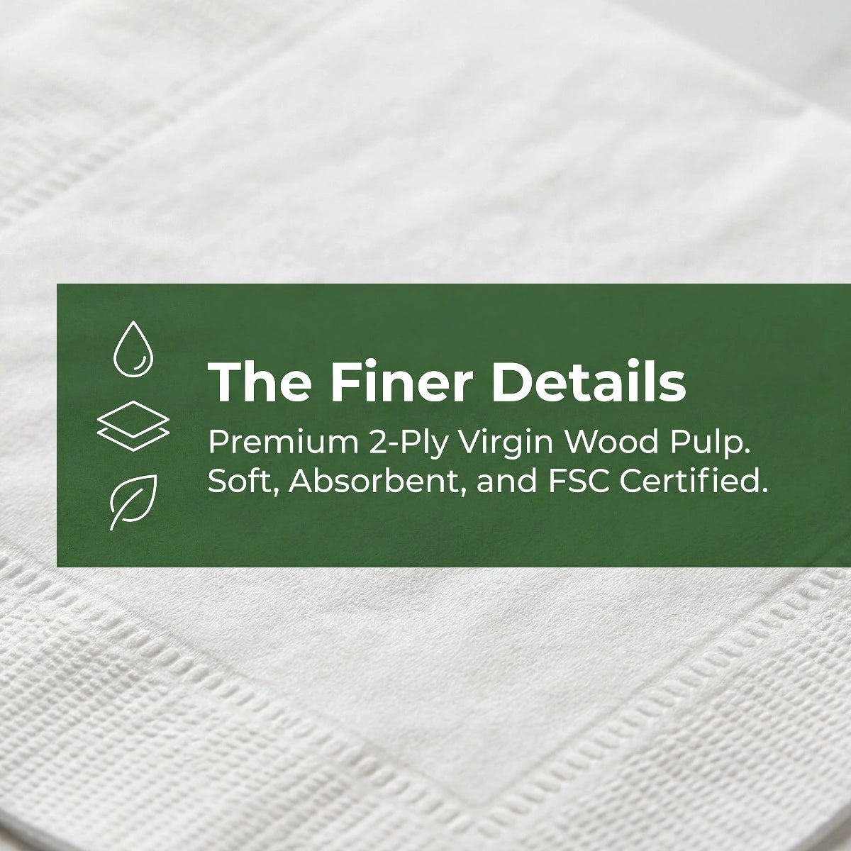 SKYTISUE Custom Personalized Napkins | Wedding & Event Logo Printed Eco Napkins