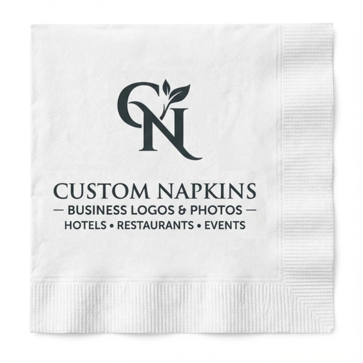 SKYTISUE Custom Personalized Napkins | Wedding & Event Logo Printed Eco Napkins