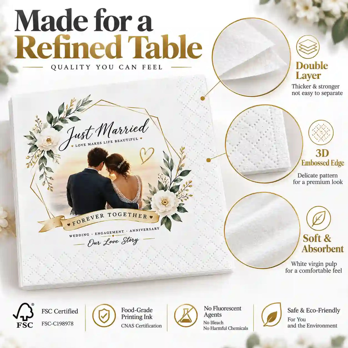 Custom made napkins