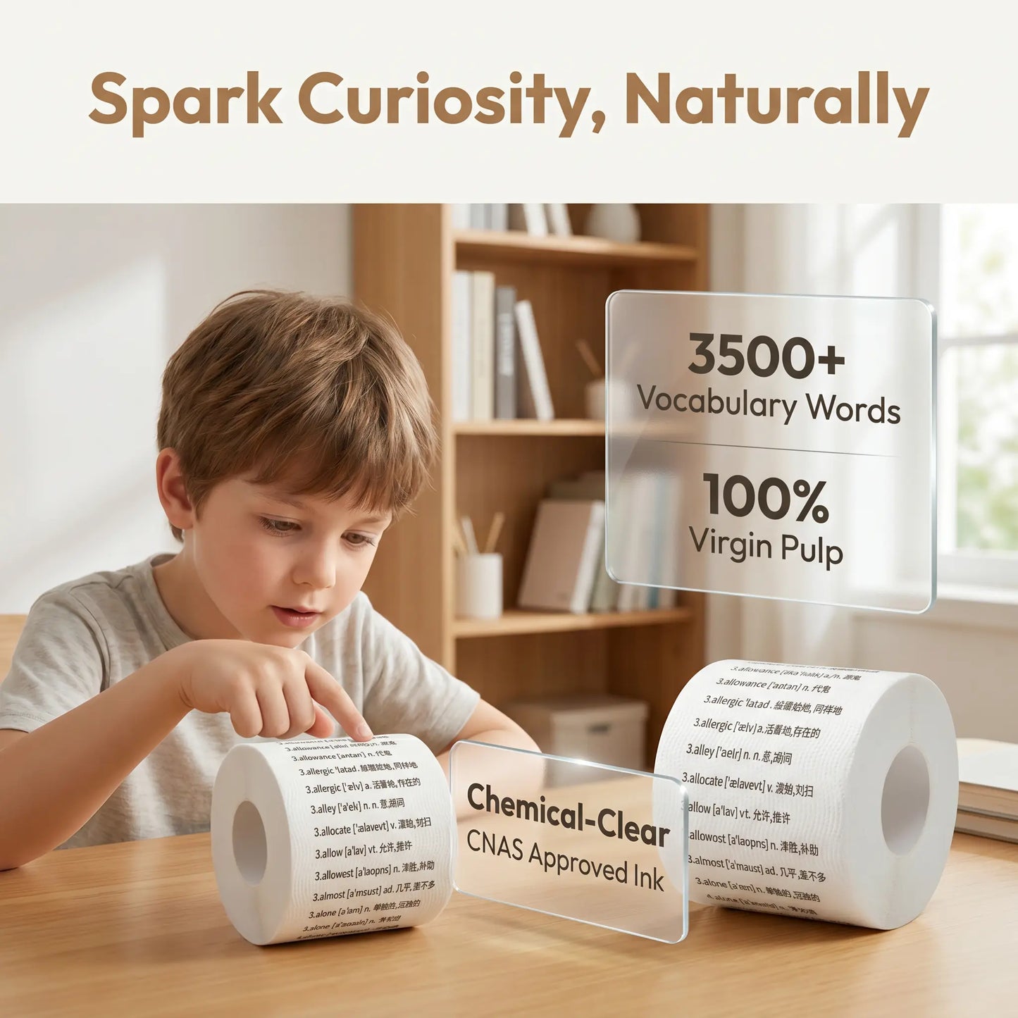 SKYTISUE Educational Vocabulary Toilet Paper