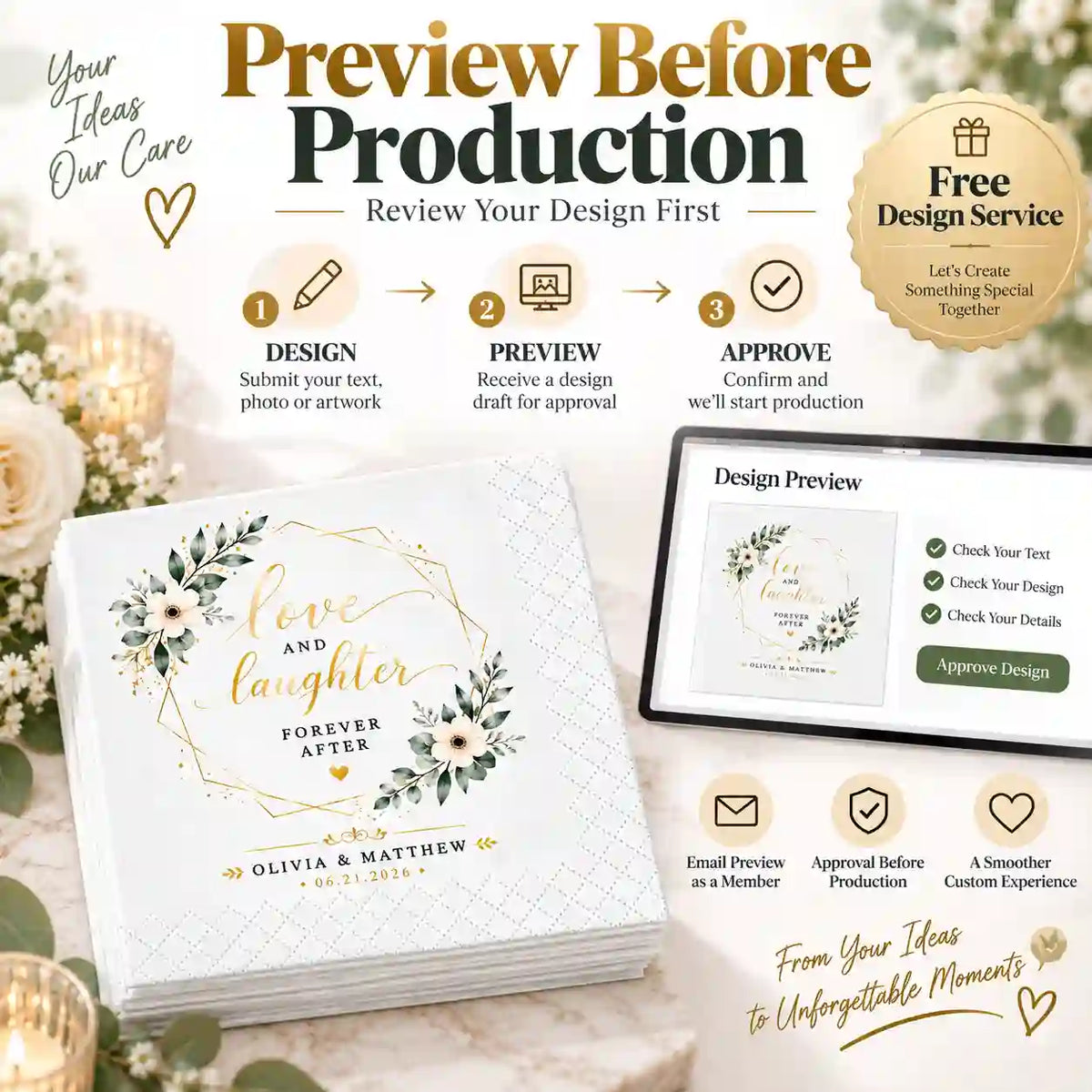 Personalized napkins