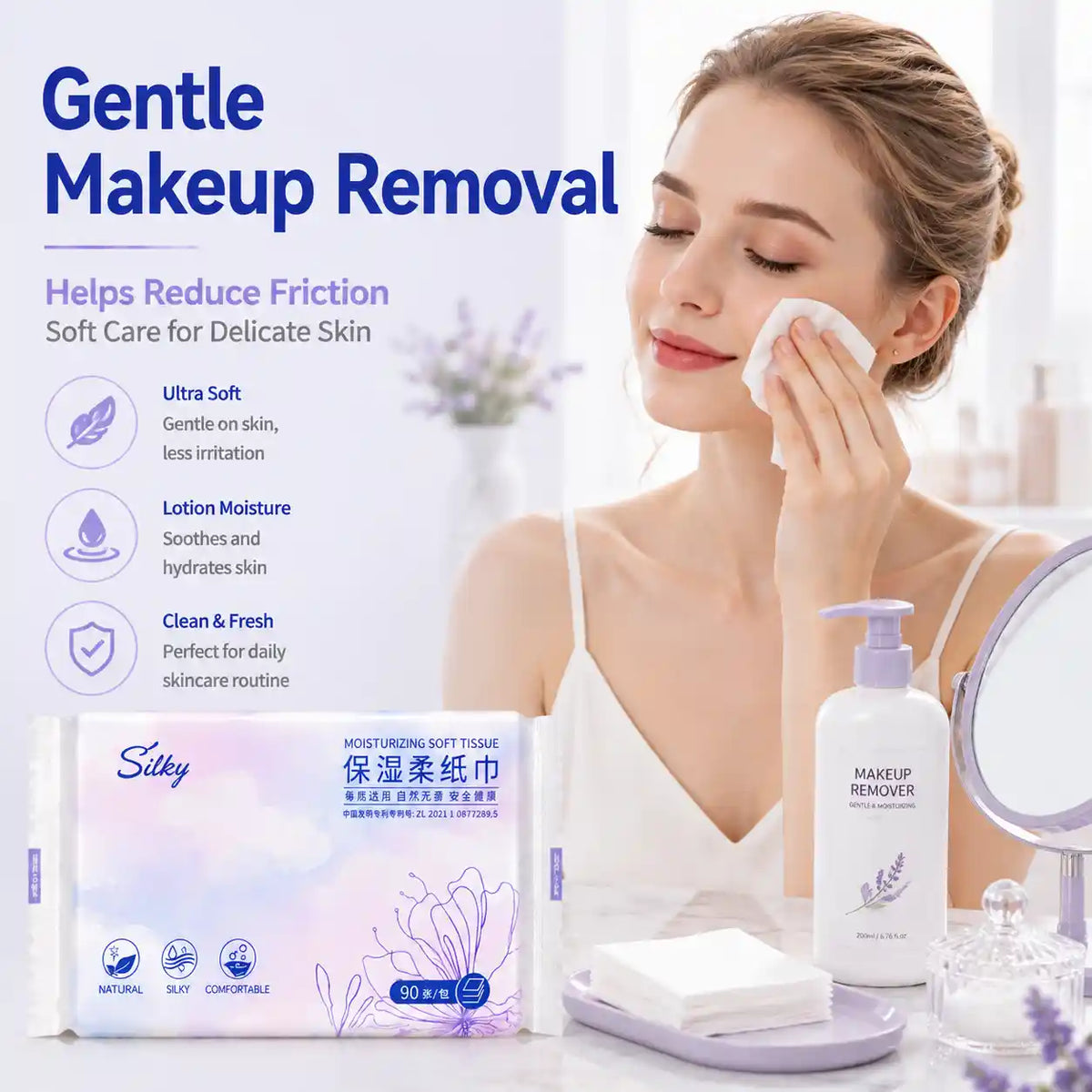 SKYTISUE – Lotion Tissue 3-Ply Moisturizing Facial Tissue