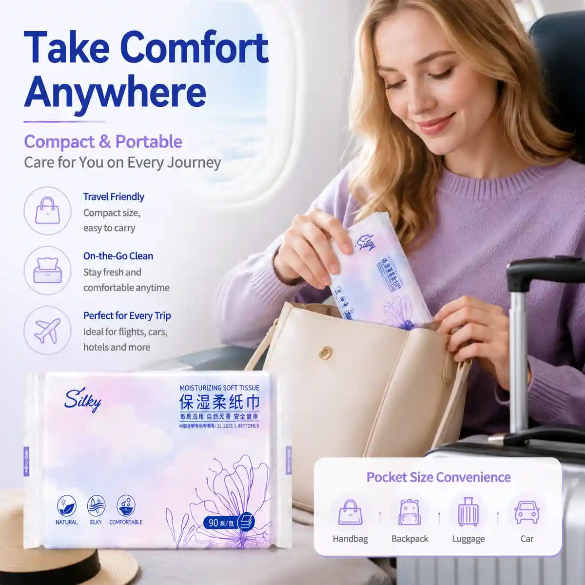 SKYTISUE – Lotion Tissue 3-Ply Moisturizing Facial Tissue