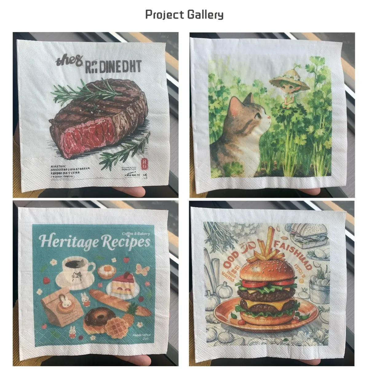SKYTISUE Custom Personalized Napkins | Wedding & Event Logo Printed Eco Napkins